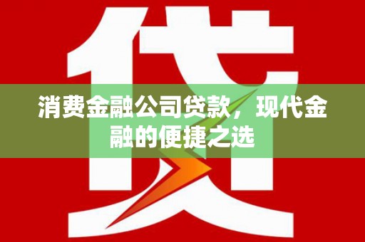 茅箭消费金融公司贷款，现代金融的便捷之选