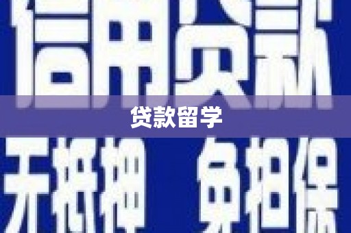 茅箭贷款留学