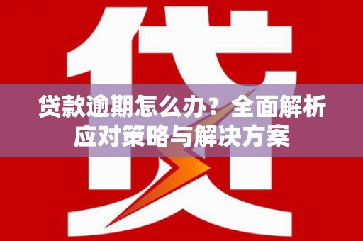 茅箭贷款逾期怎么办？全面解析应对策略与解决方案