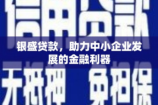 茅箭银盛贷款，助力中小企业发展的金融利器