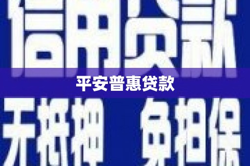茅箭平安普惠贷款