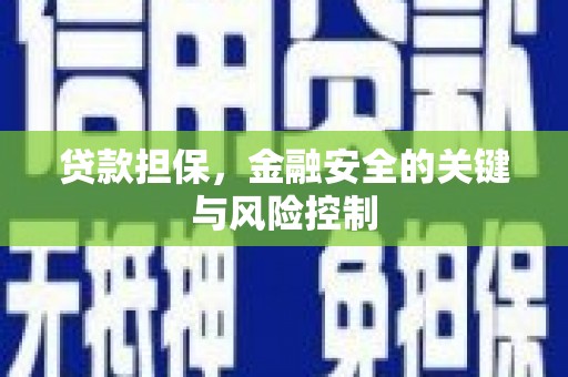 茅箭贷款担保，金融安全的关键与风险控制